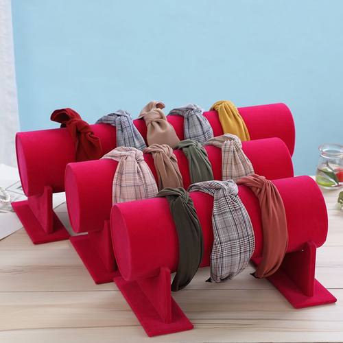 首饰展示架 绒面头箍发箍展示架放头箍的架子高档饰品架 珠宝道具 - 图1