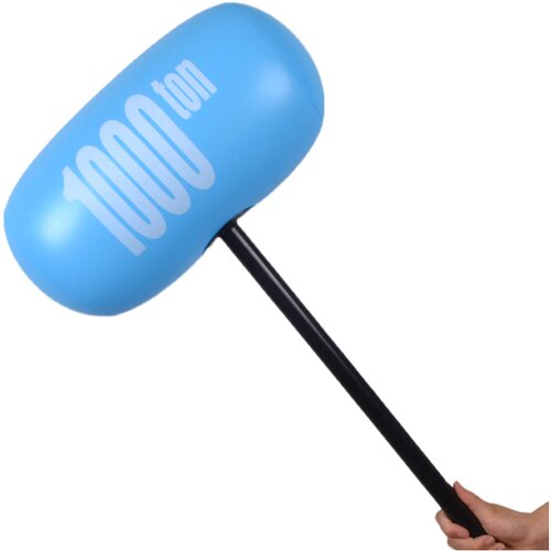 网红充气锤LOGO定制PVC锤子充气黑色千吨硬柄锤婚庆道具亲子互动 - 图1