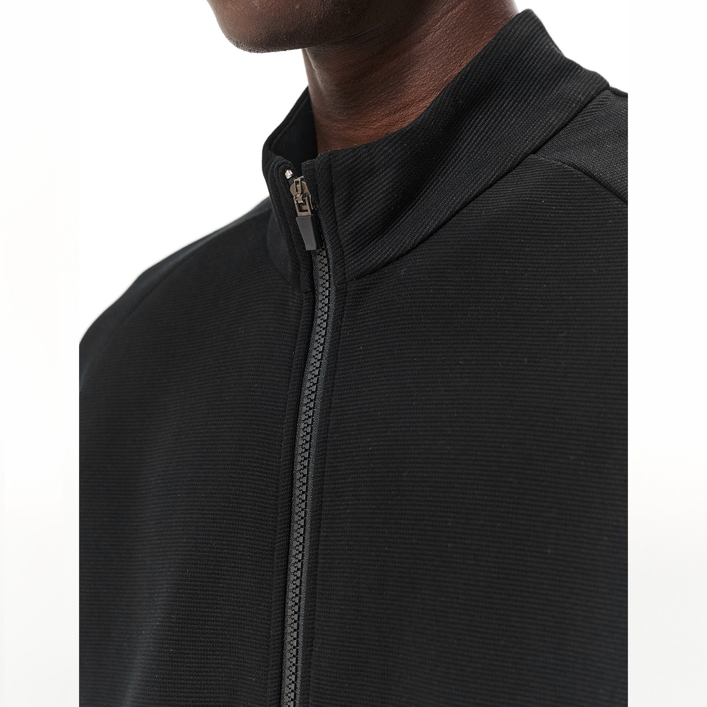 ZONEiD 针织运动立领外套25秋冬新款双头拉链肌理感保暖休闲夹克,淘宝优惠券,粉丝福利购,淘宝优惠卷