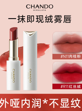 自然堂口红唇釉柔雾持色唇膏正品