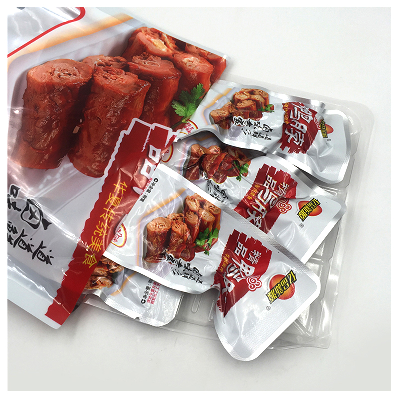 亿品新源精品鸭脖鸭翅香辣110g河南特产卤味零食食品包装5袋包邮 - 图2