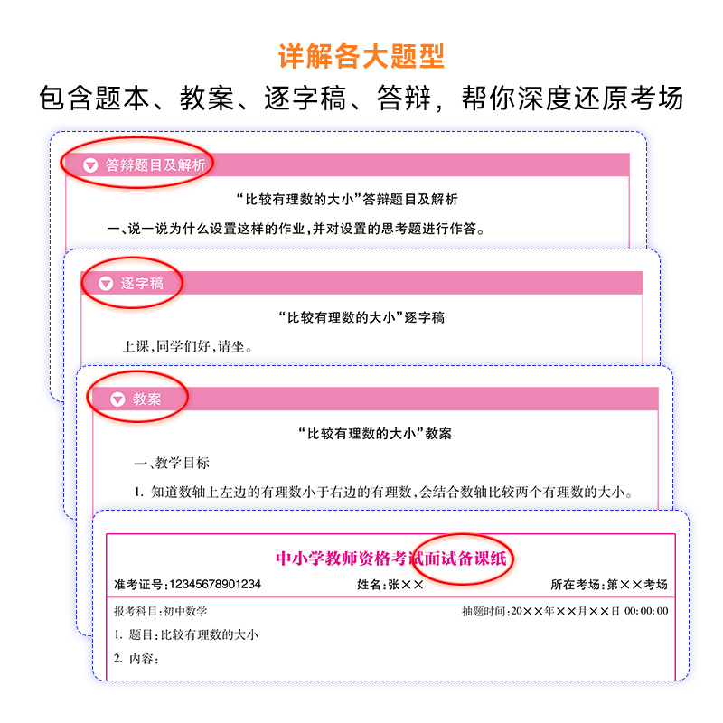 【初中数学教资面试】中公教资面试资料2024初中数学国家教师资格考试面试教程初中数学教师证资格用书考试教材教师结构化面试题库 - 图2