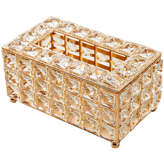 Tissue box crystal glass paper box