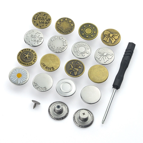 Джинсовые брюки Прекат от удара женских брюк, чтобы изменить кнопку Прета.