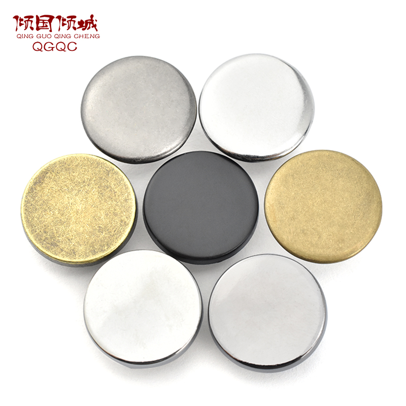 牛仔裤扣子摇头扣金属钮扣牛仔外套工字扣百搭衣服扣子圆形纽扣钉 - 图0