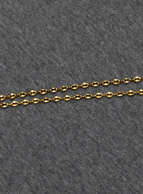 咖啡豆项链KAKA钛钢锁骨链男女