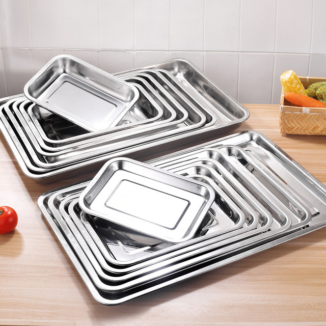 304 food grade stainless steel square tray