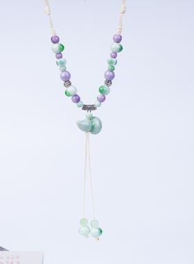 陶瓷葫芦百搭文艺风项链