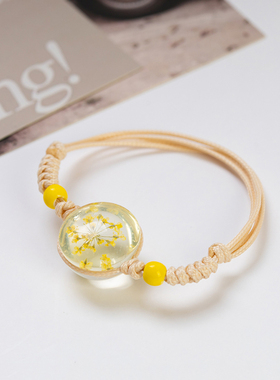 陶瓷小清新手工编织手链