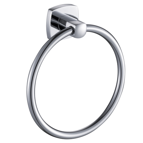 毛巾环毛巾圈全铜圆形毛巾架卫生间擦手小手巾架浴室挂环简约打孔 - 图0