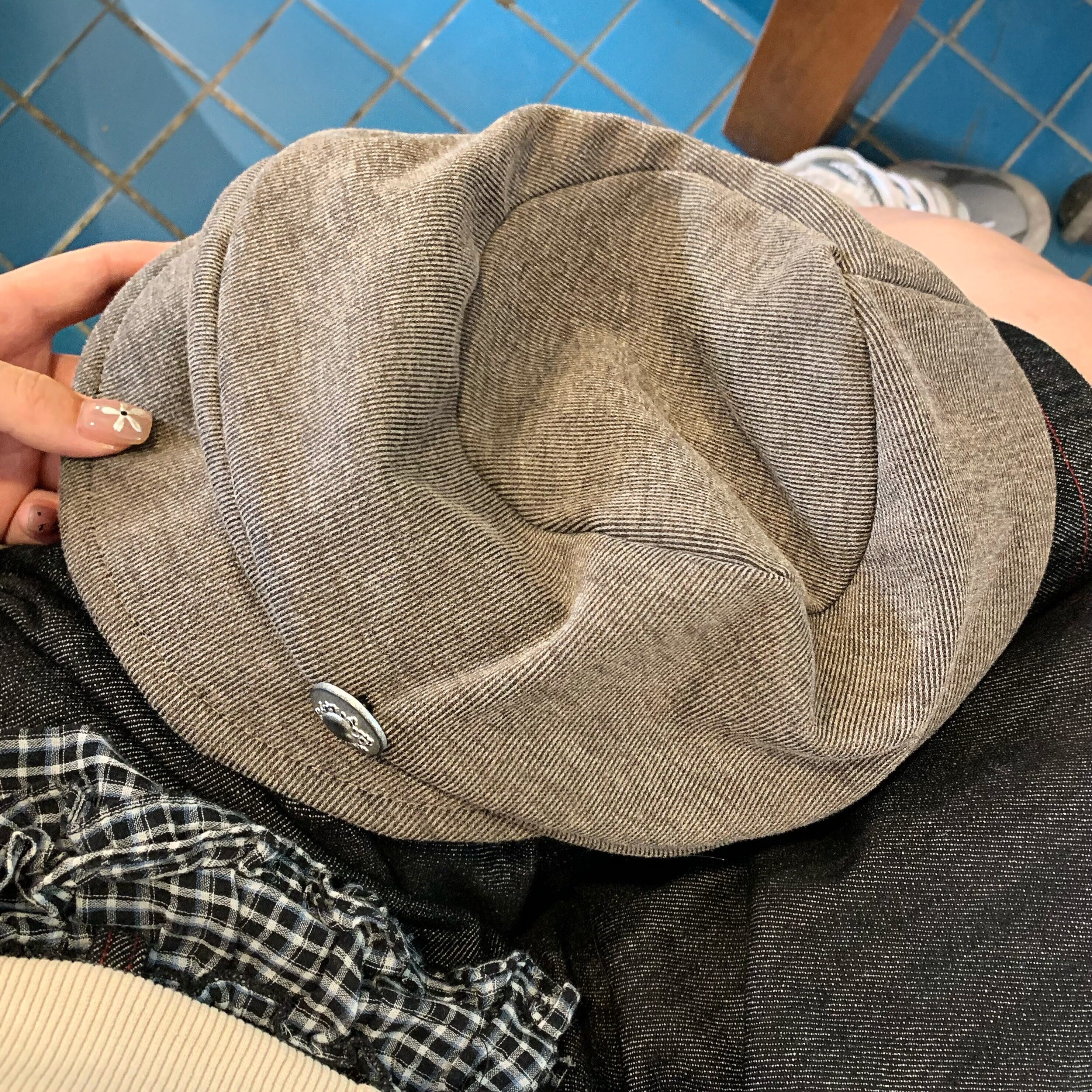 早秋清冷感~陈奶奶复古日系褶皱报童帽时尚百搭显脸小贝雷帽子女