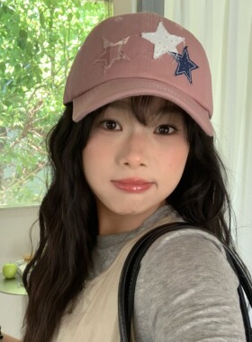 陈奶奶韩系星星贴布棒球帽女