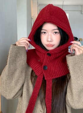 陈奶奶韩系纯色巴拉克法帽女秋冬