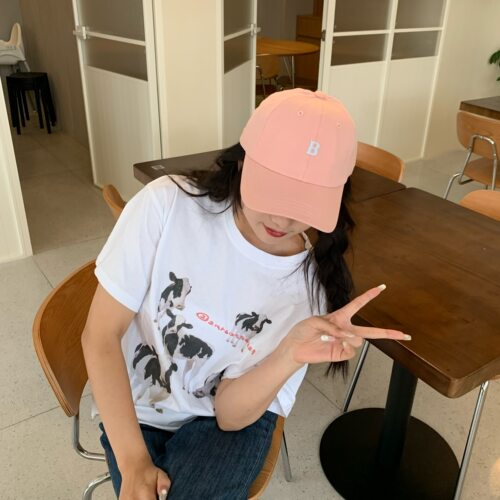 老陈自留/陈奶奶高品质鸭舌帽子女韩版百搭好版型字母棒球帽遮阳 - 图1