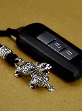 精致招财貔貅吊坠高档汽车钥匙扣
