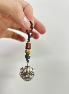 纯银项链貔貅吊坠铃铛招财驱魔铃