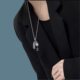 European and American funny chicken titanium steel clavicle chain