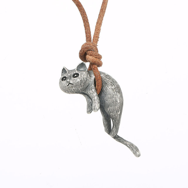 New style be your cat necklace imitation sterling silver for men and women couples
