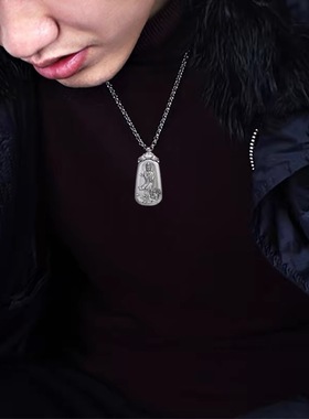 原创实心南海观音仿99足银吊坠