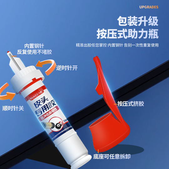 Transparent quick-drying adhesive high viscosity glue