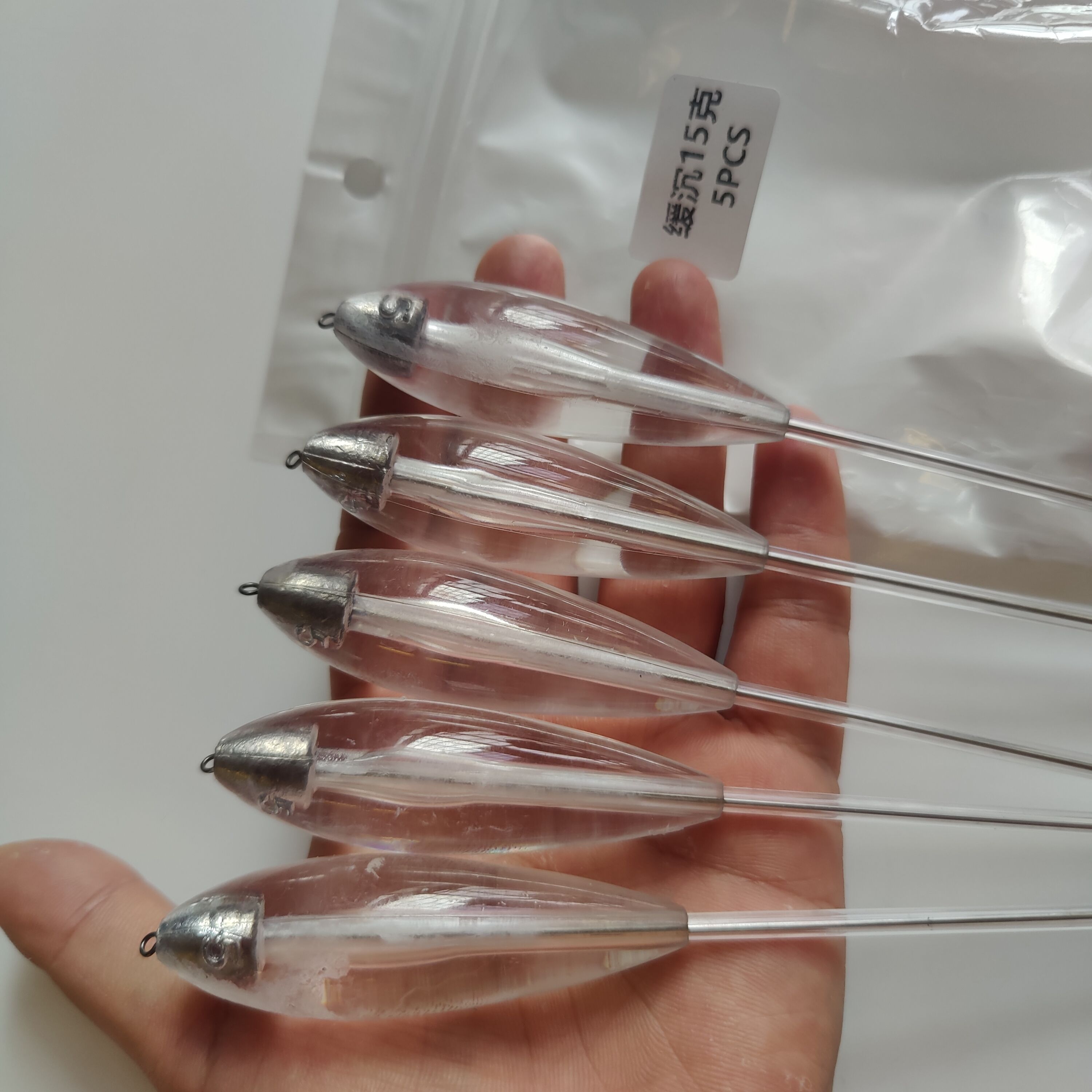 新品路亚免穿线手工助投器大克重远抛防缠绕加铅缓沉助抛野钓神器 - 图2