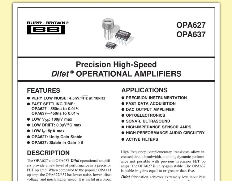 单运放 OPA627SM 升级MUSES02 AMP9927AT OPA627AM OPA627BM - 图0