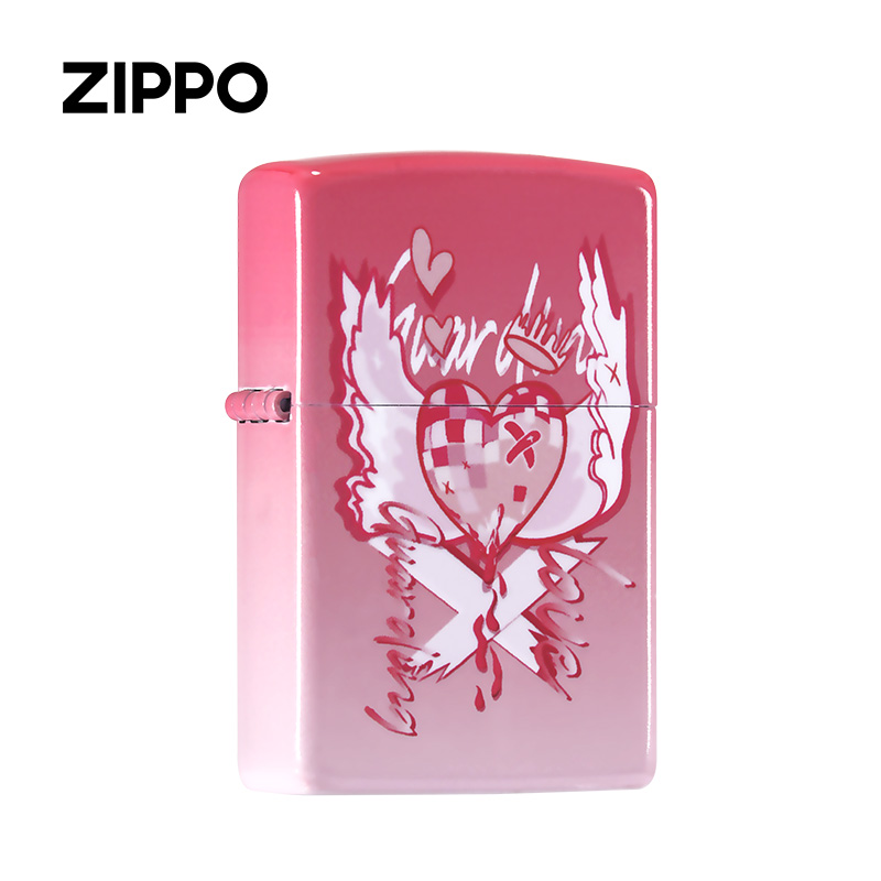 zippo打火机正版 芝宝正品彩印以爱之名个性创意送男友情人节礼物