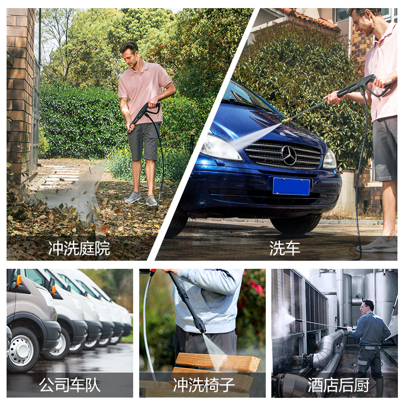 亿力7580洗车机庭院清洗机家商用水泵高压水枪冲洗地面神器大功率