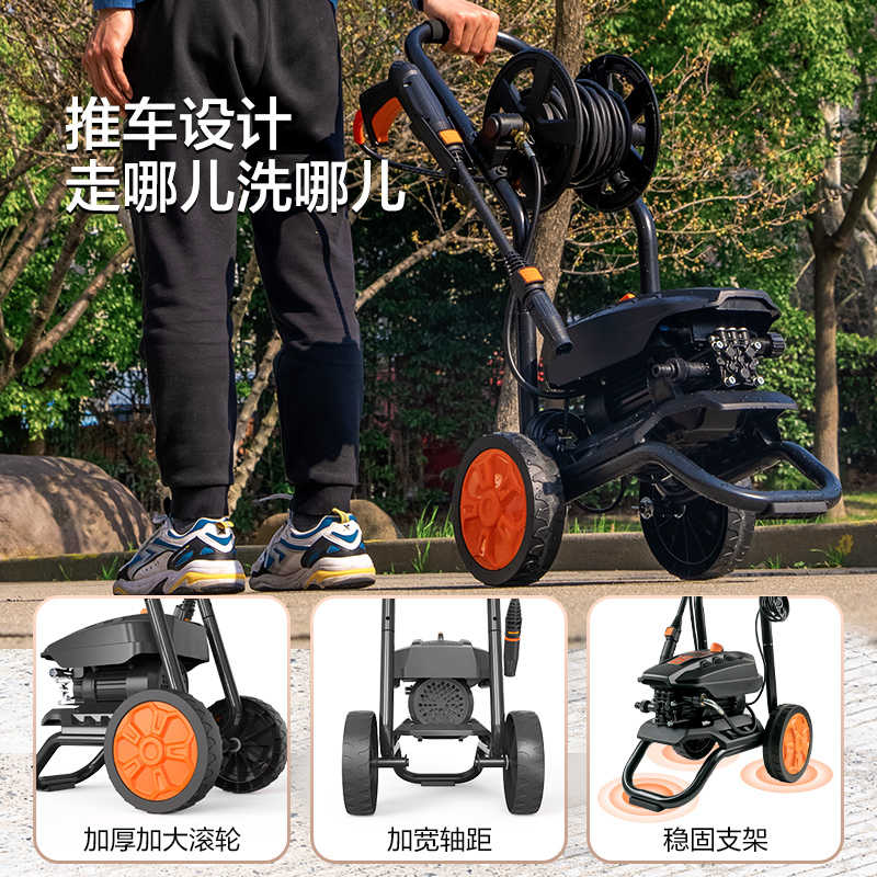 亿力洗车机5310超高压大功率推车清洗机水枪头洗车水泵头家用神器