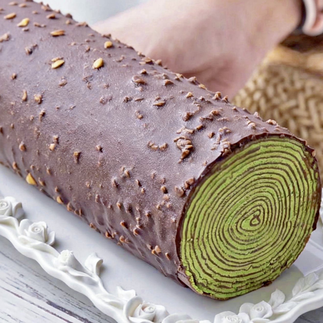 微甜即食手工现做树桩年轮巧克力脆皮抹茶毛巾卷千层蛋糕甜品零食,淘宝优惠券,粉丝福利购,淘宝优惠卷