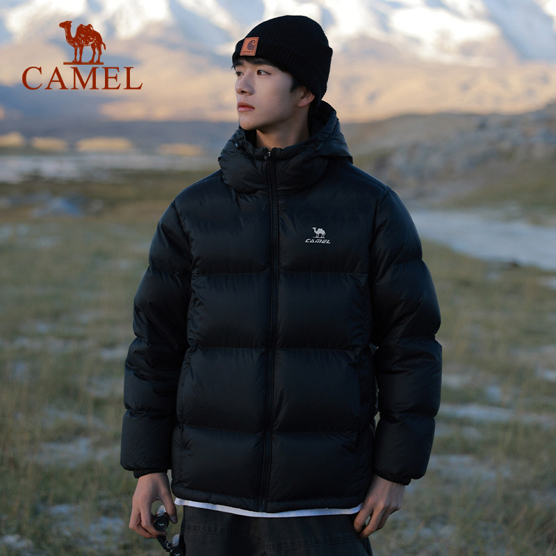 骆驼火炉羽绒服女冬季鸭绒防风连帽加绒保暖防泼水运动面包服外套,淘宝优惠券,粉丝福利购,淘宝优惠卷