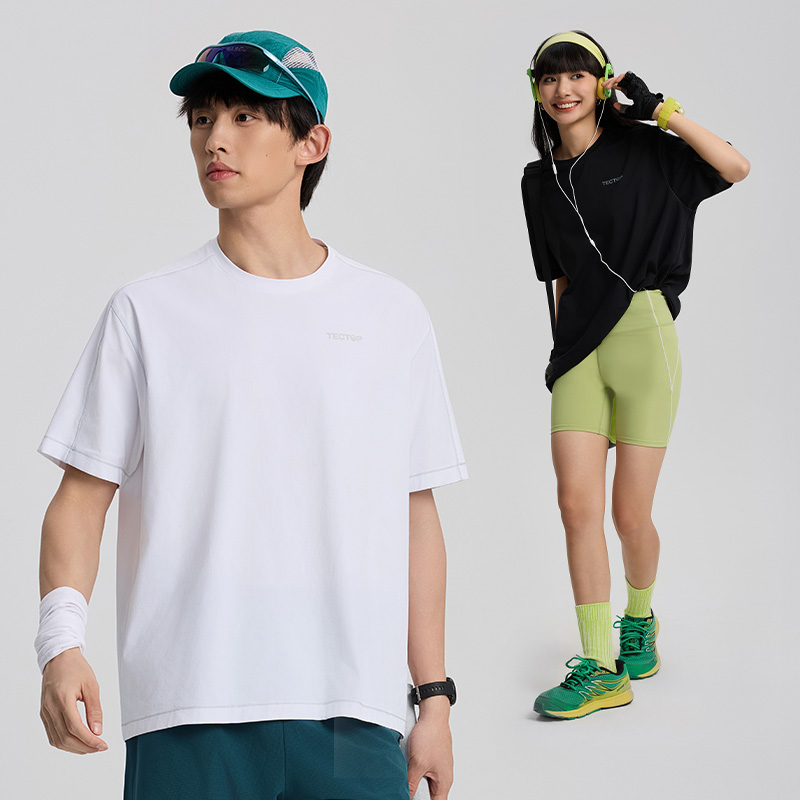 tectop/探拓户外运动速干短袖T恤男女夏季透气轻薄跑步训练服上衣 - 图2