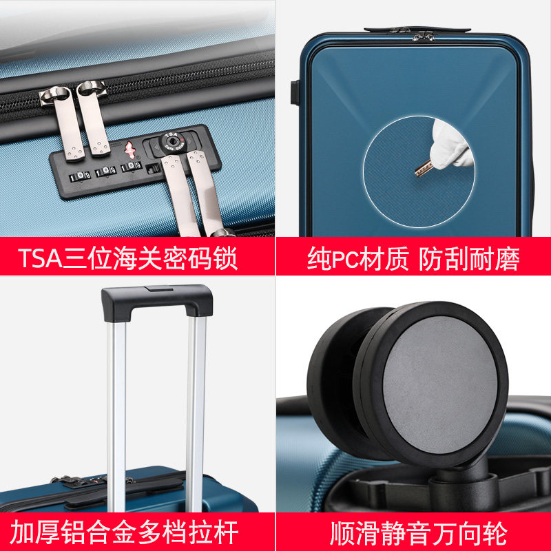 瑞士军刀拉杆箱前置pc男密码电脑包 ntmpbinse旅行箱