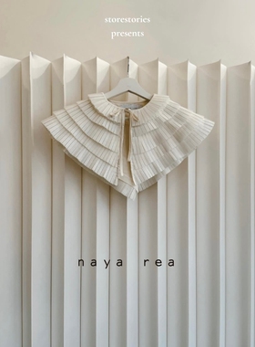 【预】伦敦naya rea Large Removable Collar 棉和人造纤维假领子