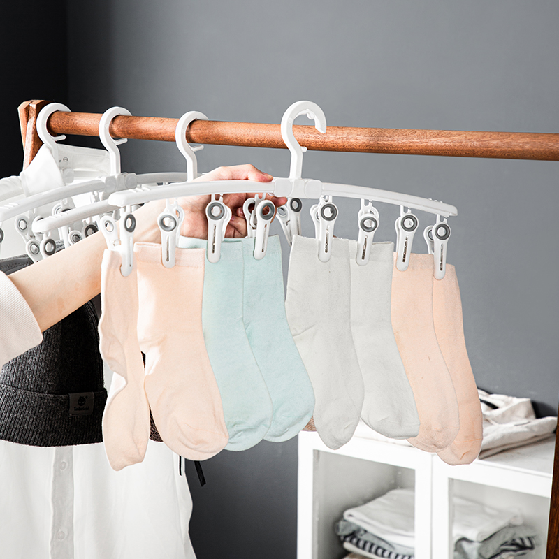 多夹子折叠晾衣架凉内衣内裤袜子架无痕防风多功能旅行出差便携式,淘宝优惠券,粉丝福利购,淘宝优惠卷