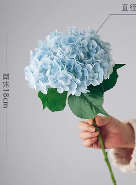 客厅仿真花茉茵绣球手感保湿绢花