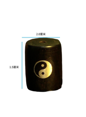 定制DIY黑檀木镶嵌纯银桶珠紫光
