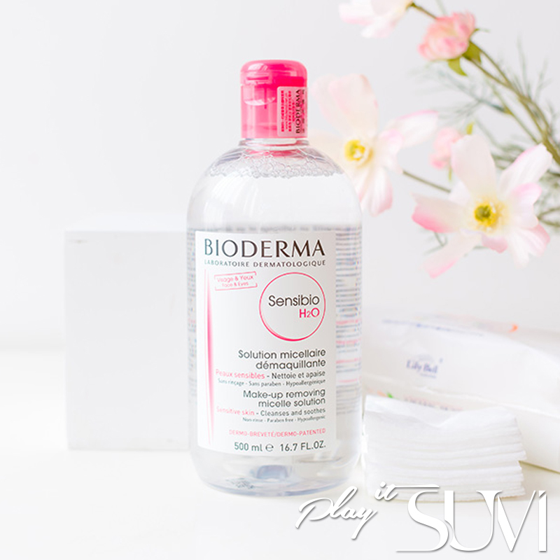 SUVI授權正品 Bioderma貝德瑪舒妍卸妝水500ml 粉水 深層潔淨