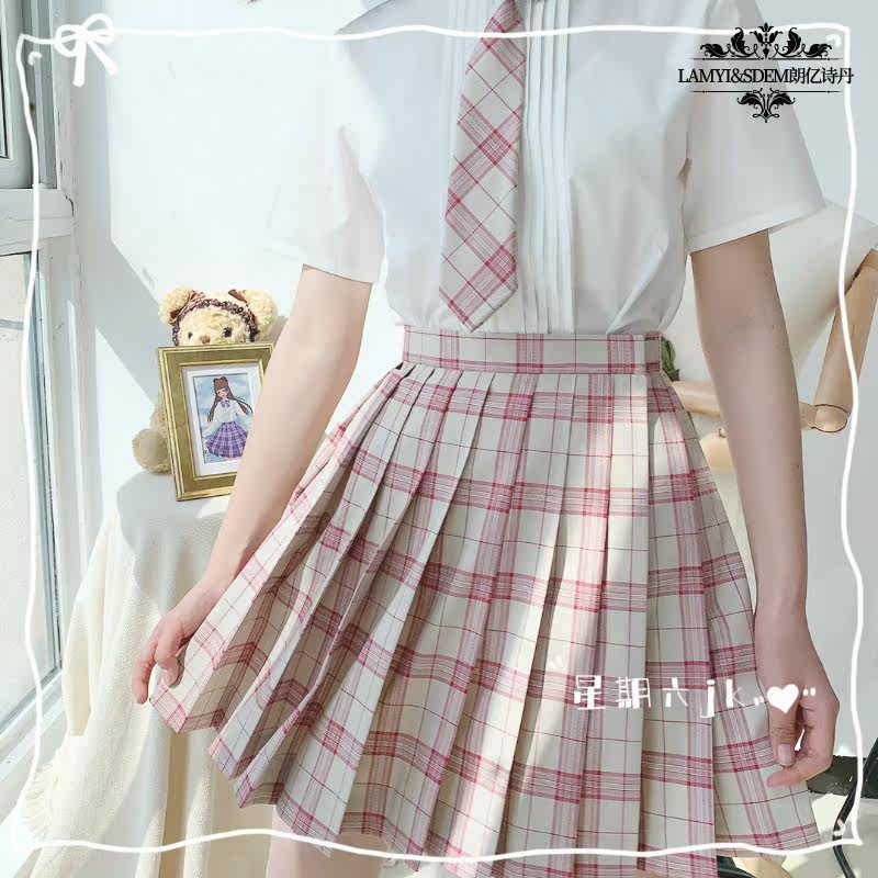 土曜日jk樱桃威化正统【裙子+领结】 lamyisdem半身裙