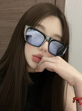 美式黑框复古墨镜女个性辣妹夏季街拍凹造型潮流太阳镜防紫外线男