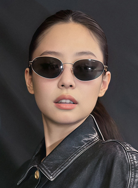 jennie同款老钱风猫眼复古墨镜女显瘦防紫外线夏季超轻遮阳太阳镜