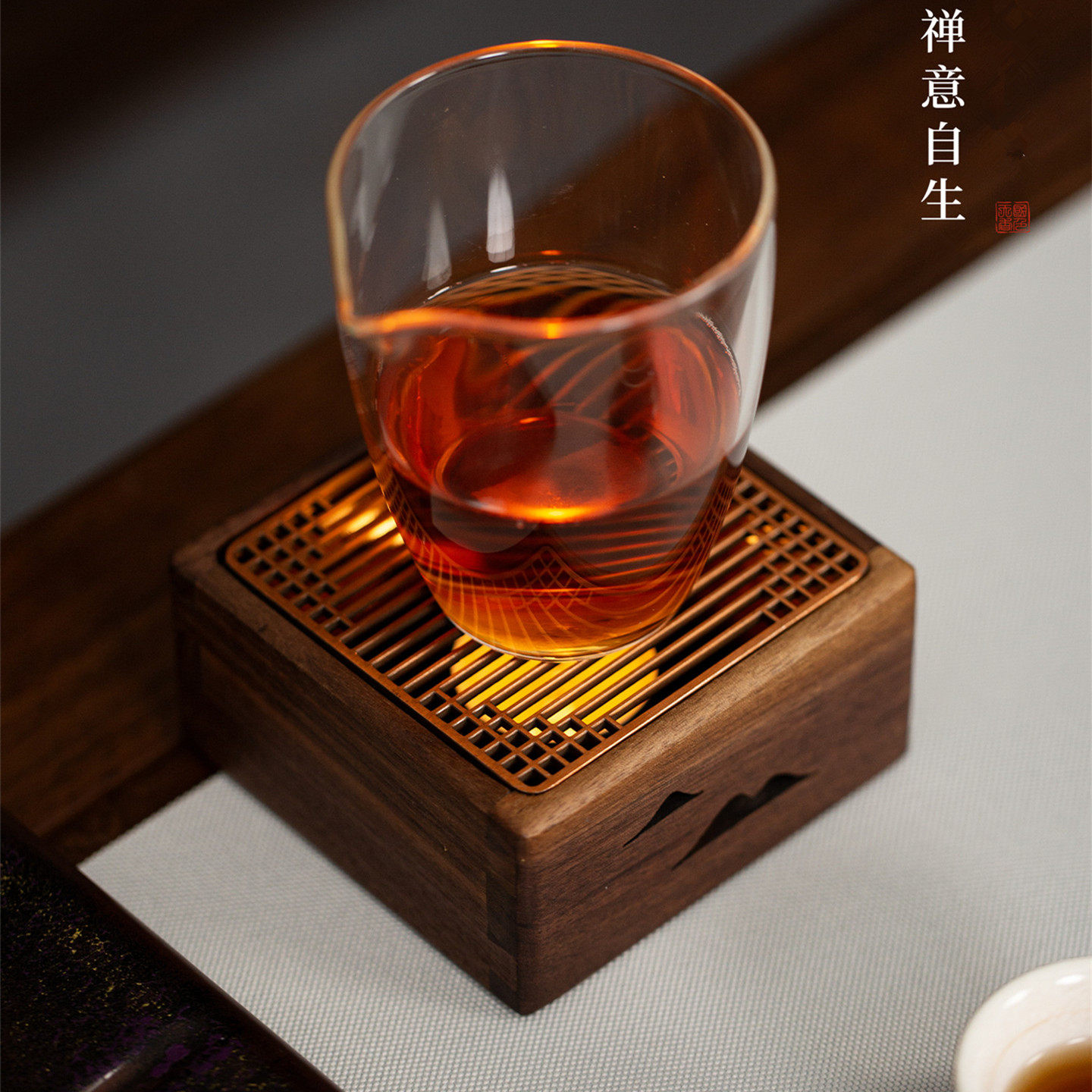 胡桃木温茶炉蜡烛温茶器煮茶暖茶加热保温底座家用围炉煮茶香熏炉,淘宝优惠券,粉丝福利购,淘宝优惠卷