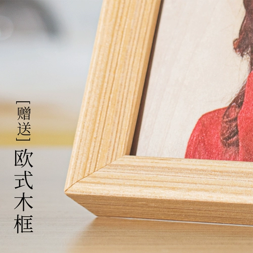 Цветная резьба по дереву портрет на заказ DIY резьба нарисованная фото деревянная версия рисовать творческие подарки на день рождения, чтобы дать мужчинам подруги