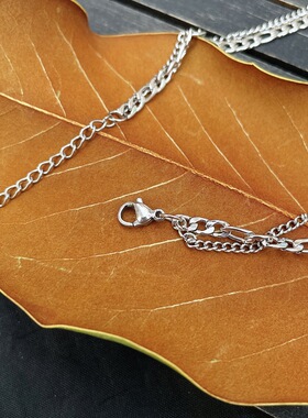 李羲承同款项链 Ins小众设计感钛钢双层链条细锁骨链颈链不掉色潮