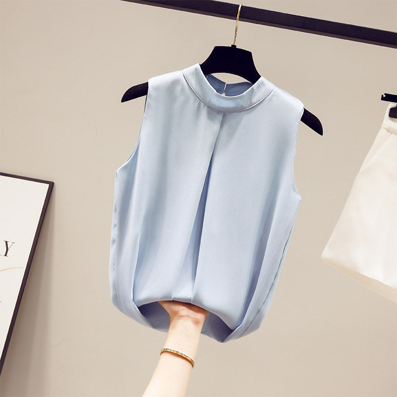 雪纺白短袖女装夏季2020年新款衬衫 saronala莎欧娜拉蕾丝衫/雪纺衫