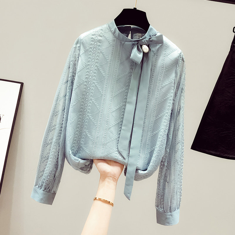 2020年新款夏季女装雪纺蕾丝衬衫 saronala莎欧娜拉蕾丝衫/雪纺衫