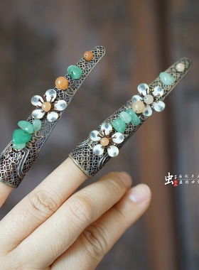 虫子家黄铜仿古董清汉女