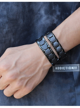 新款钛钢防辐射男手链首饰品时尚