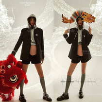 Shadow Building Dragon Year New Year Pregnant Woman Photo Clothing Pure Desire Wind Suit Indoor Pregnant Woman Photos at Home