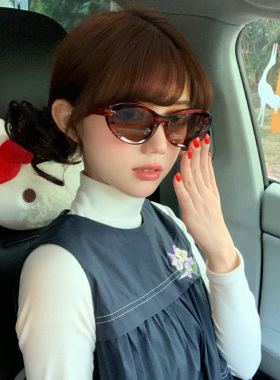 复古玳瑁色猫眼墨镜女2025年春新